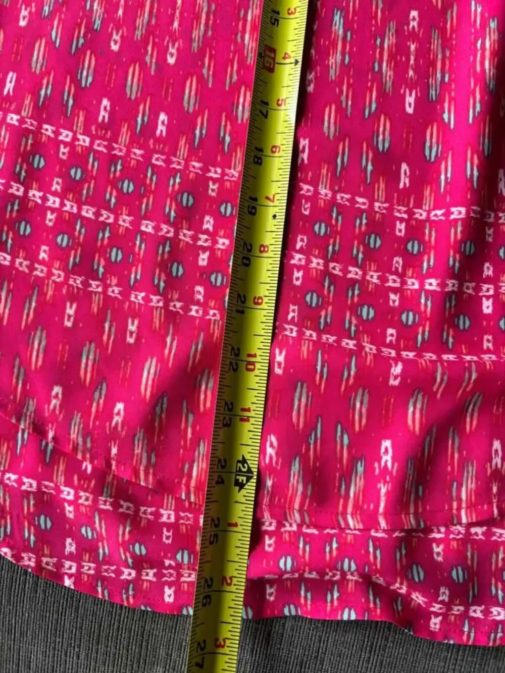 Decree Hot Pink Ikat Halter Neck Mini Dress Size XS Boho Geometric